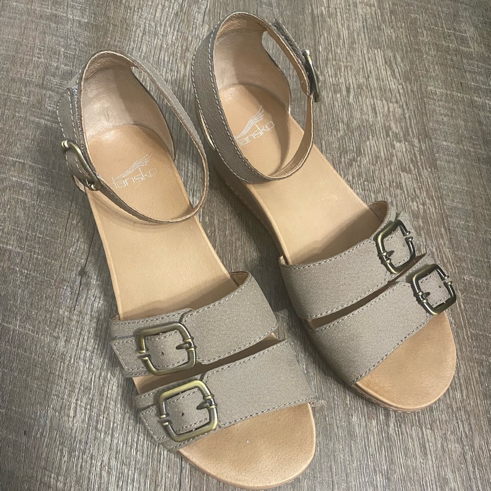 Dansko Astrid Low-Wedge Sandals - Picture 2 of 8